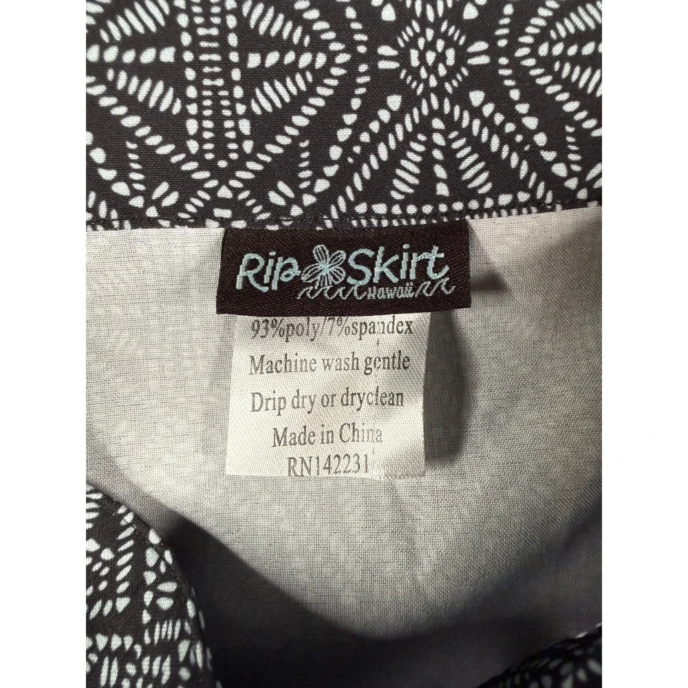 RipSkirt Hawaii Wrap Skirt Women L Midi Length 3 Black Pearl‎ Boutique Beach